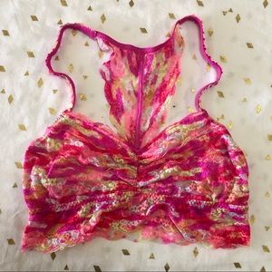 VS Pink Multi-Color Bralette